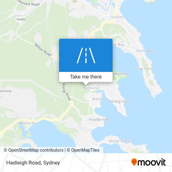 Hadleigh Road map