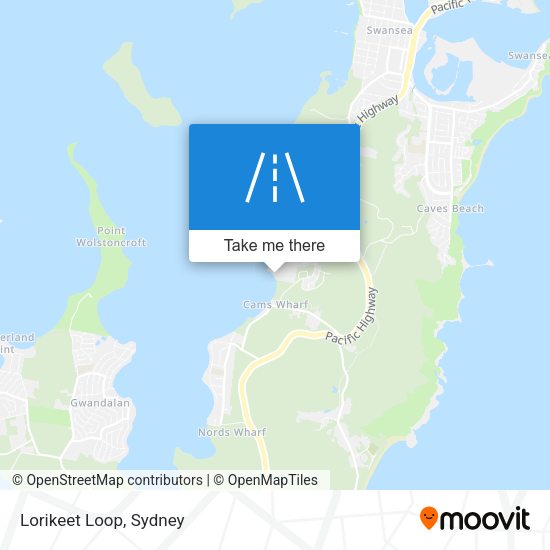 Lorikeet Loop map