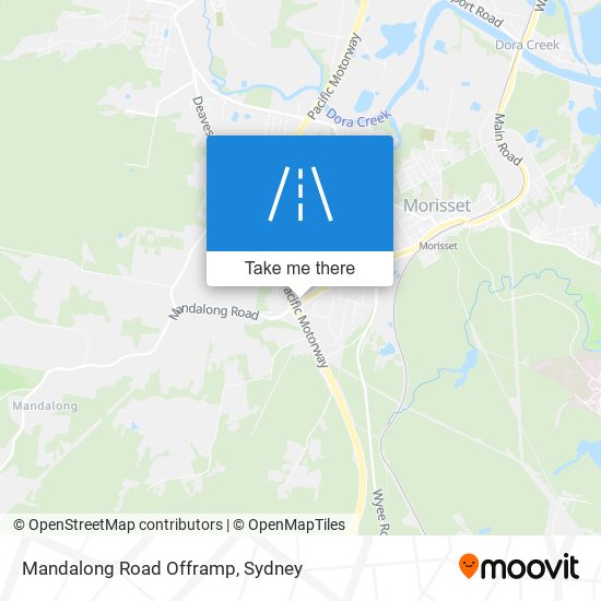 Mandalong Road Offramp map