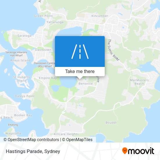 Hastings Parade map