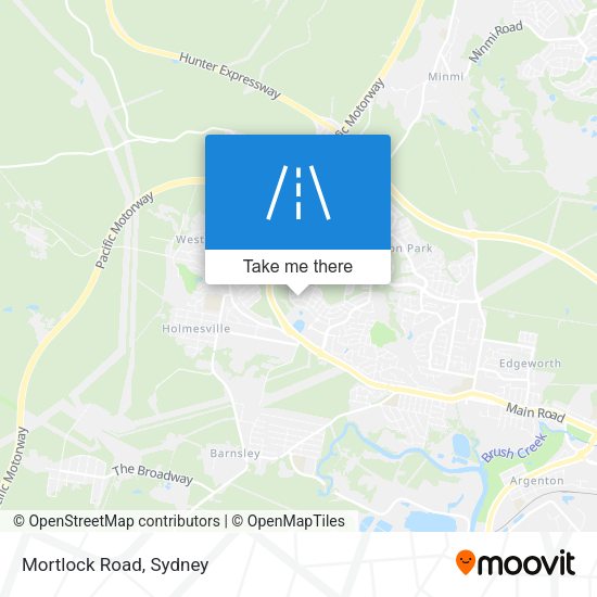 Mortlock Road map