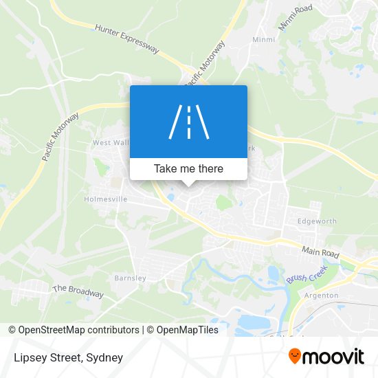 Lipsey Street map