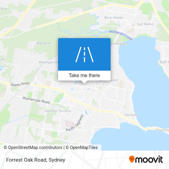 Forrest Oak Road map