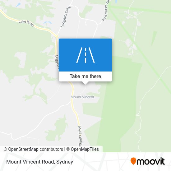 Mount Vincent Road map