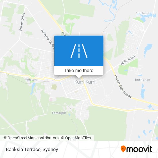 Banksia Terrace map