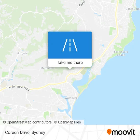 Mapa Coreen Drive