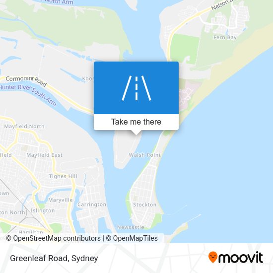 Greenleaf Road map