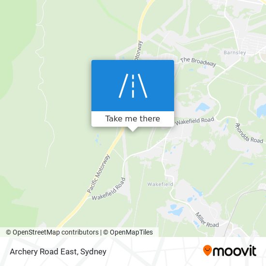 Archery Road East map