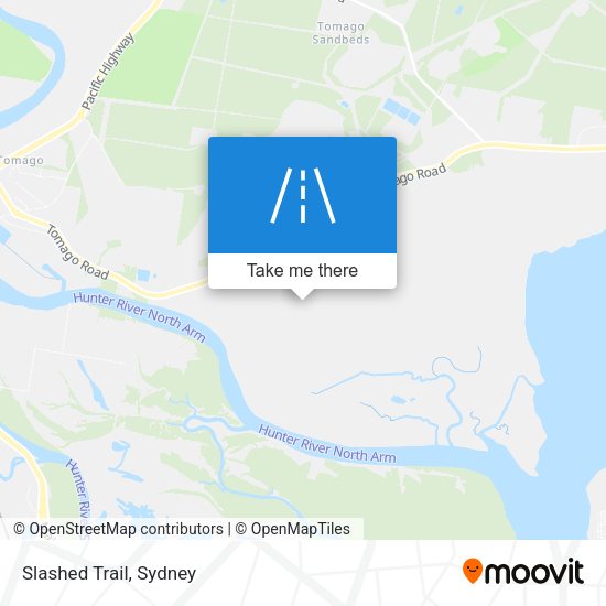 Slashed Trail map