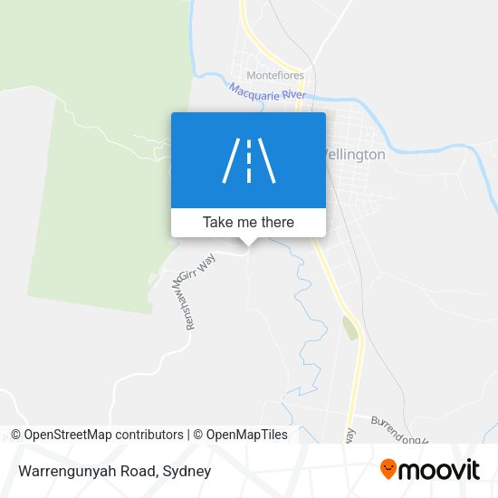 Warrengunyah Road map