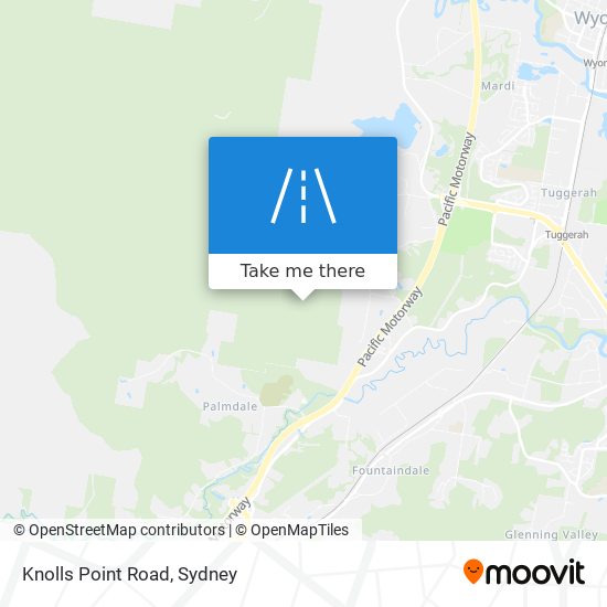 Knolls Point Road map