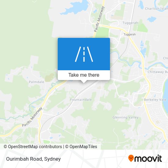 Ourimbah Road map