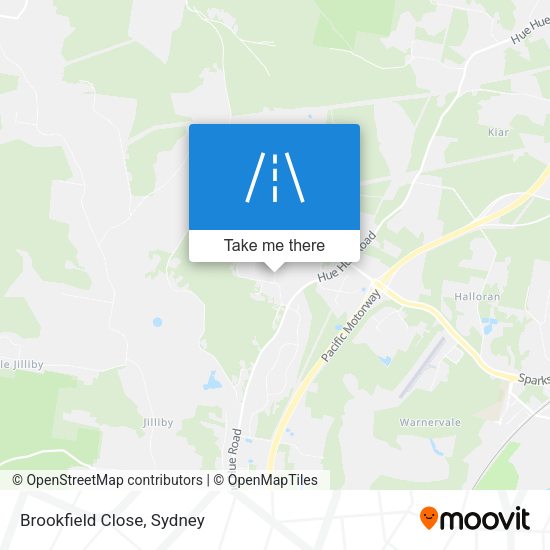 Brookfield Close map