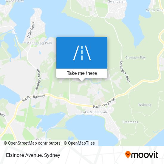 Elsinore Avenue map