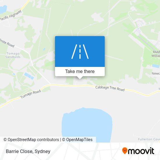 Barrie Close map