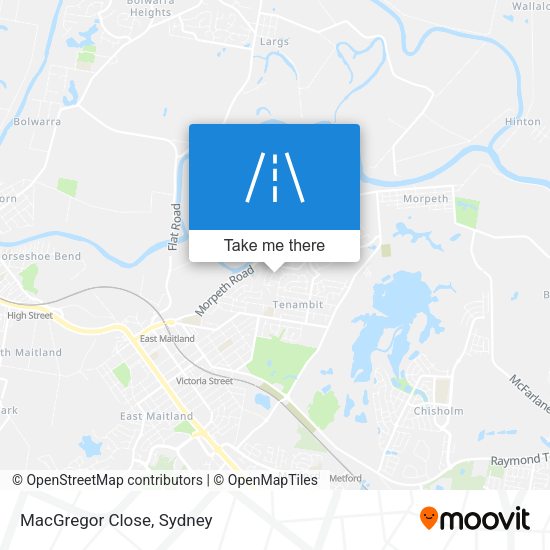 MacGregor Close map