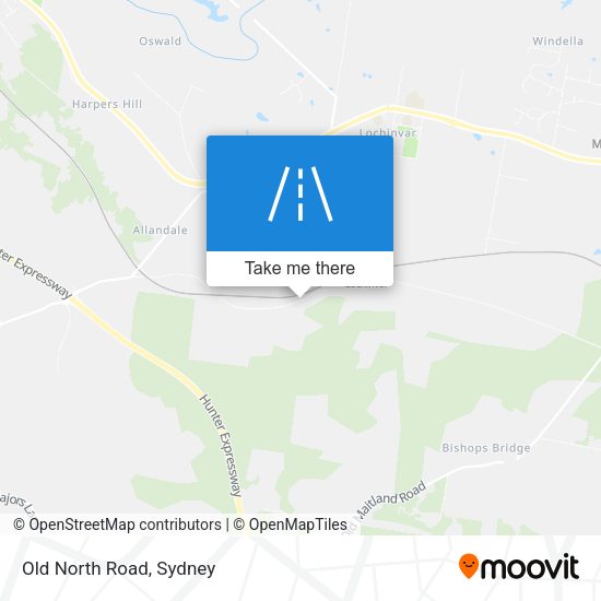 Old North Road map