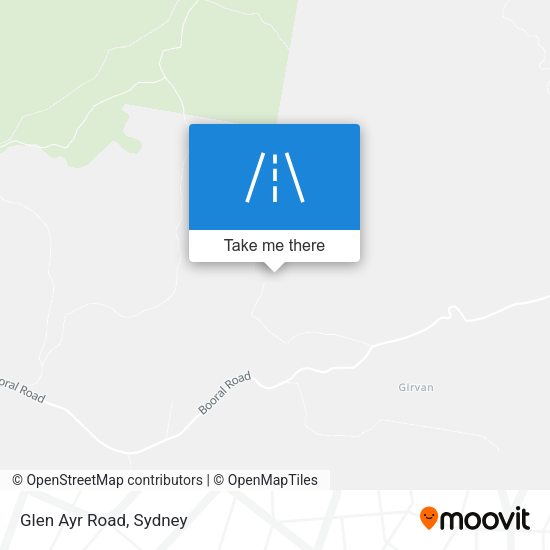 Glen Ayr Road map