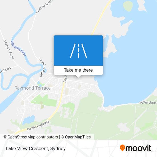 Lake View Crescent map