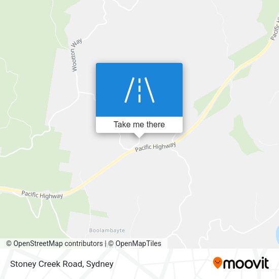 Stoney Creek Road map