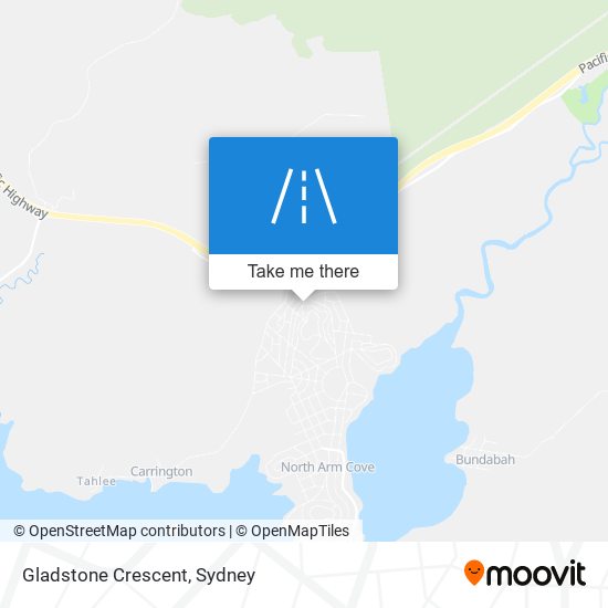 Mapa Gladstone Crescent