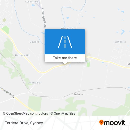 Terriere Drive map