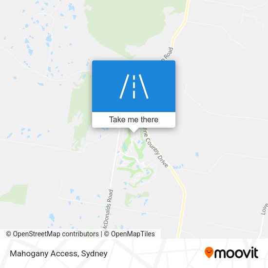 Mahogany Access map