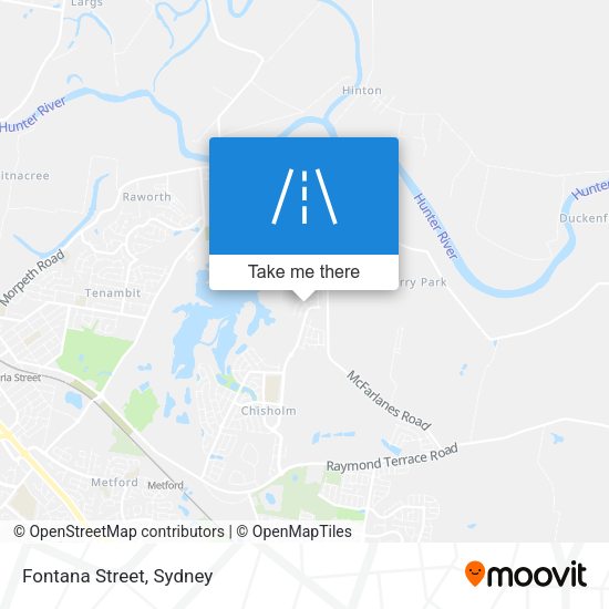 Fontana Street map