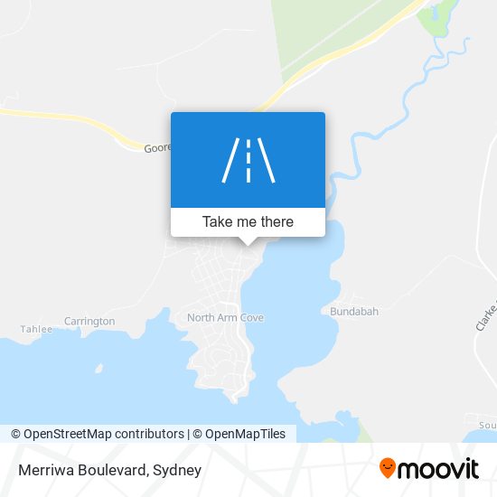 Mapa Merriwa Boulevard