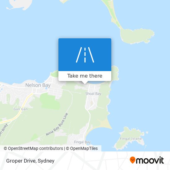 Groper Drive map