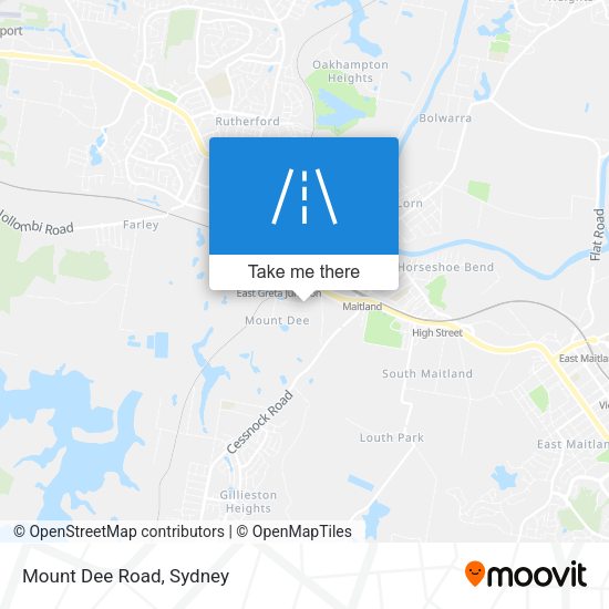 Mount Dee Road map