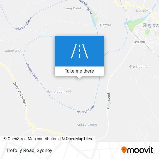 Trefolly Road map