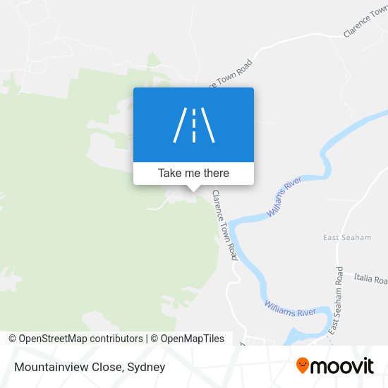 Mountainview Close map