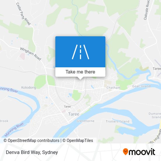 Denva Bird Way map