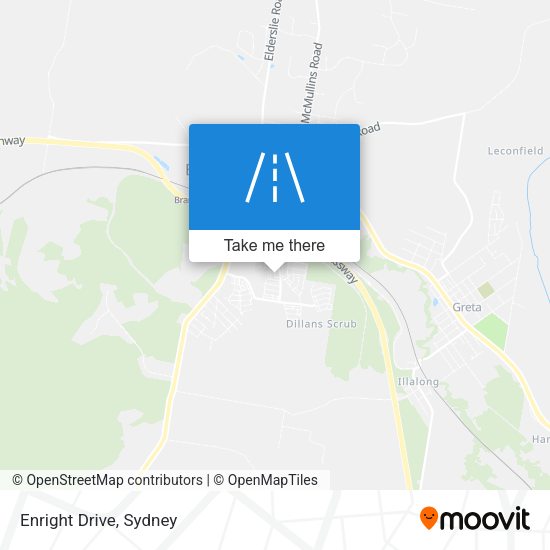 Enright Drive map