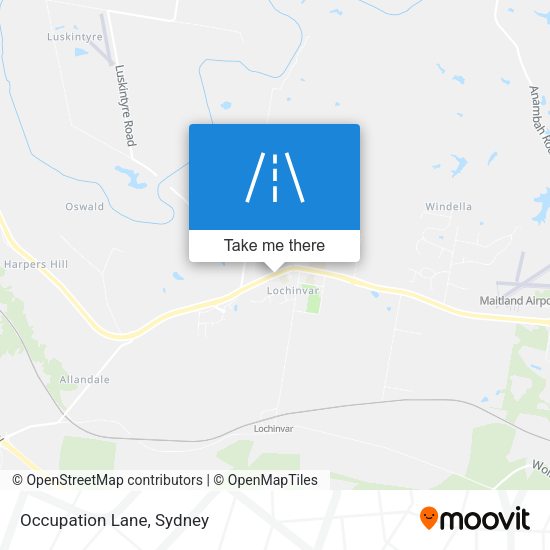 Occupation Lane map