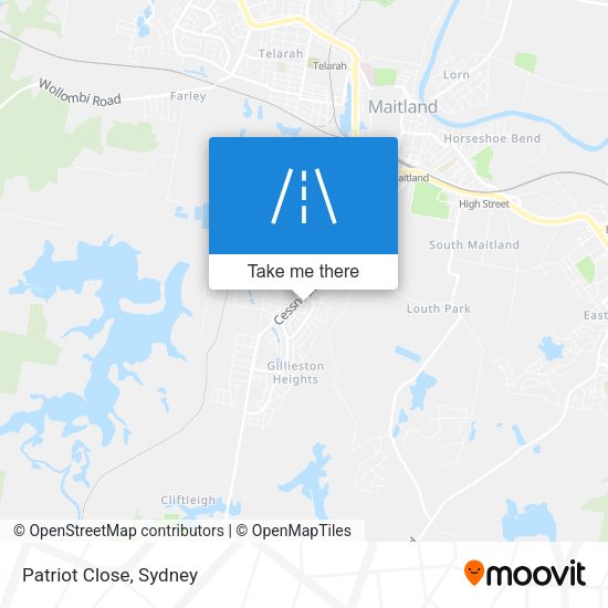 Patriot Close map