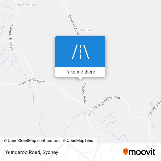 Gundaroo Road map