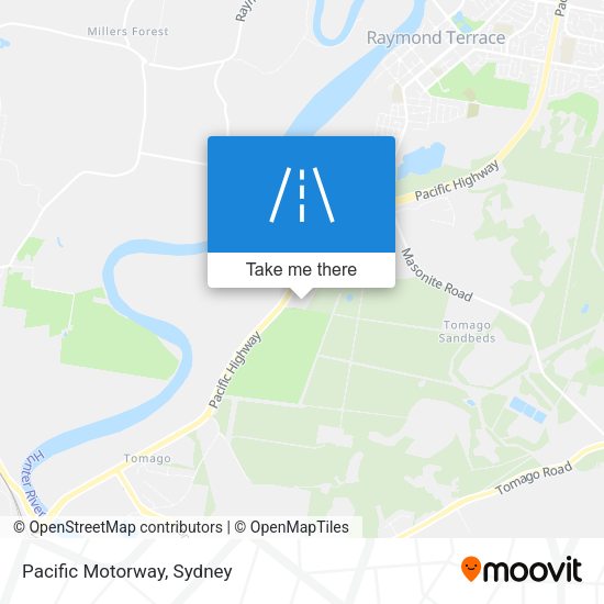 Pacific Motorway map