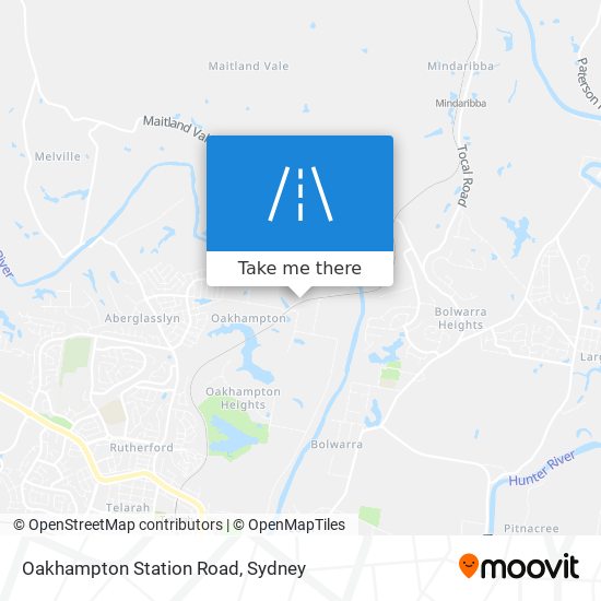 Oakhampton Station Road map