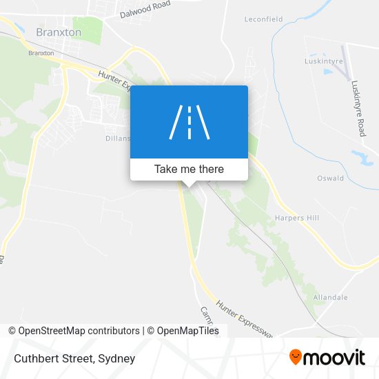 Cuthbert Street map