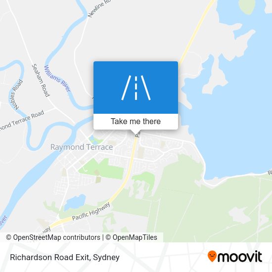 Richardson Road Exit map