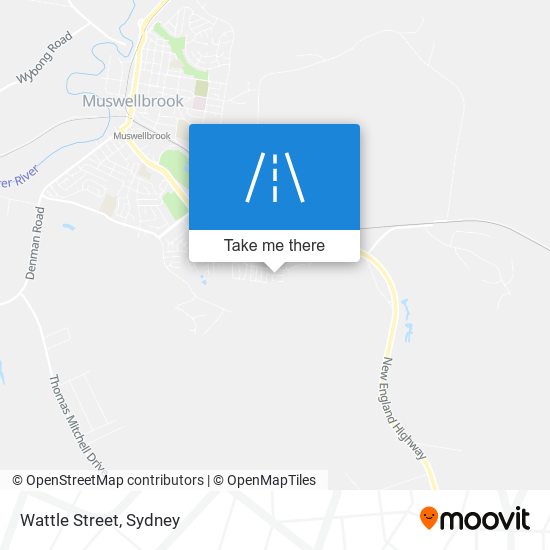 Mapa Wattle Street