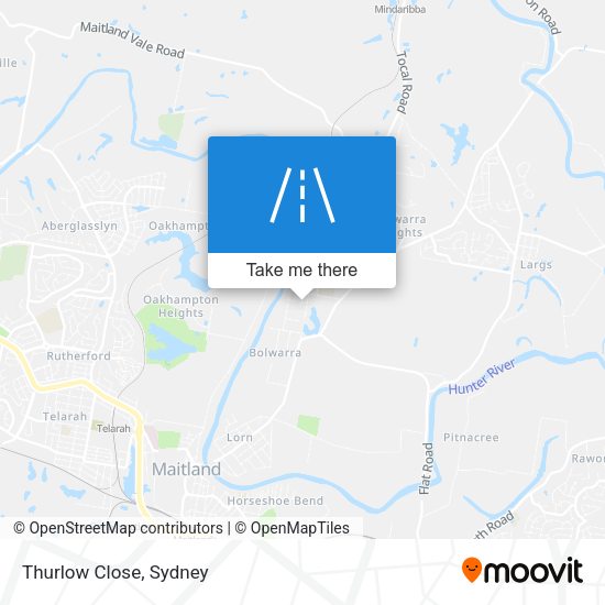 Thurlow Close map