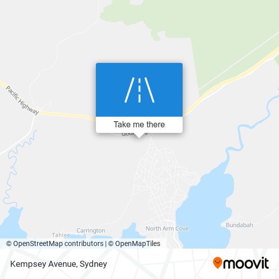 Mapa Kempsey Avenue