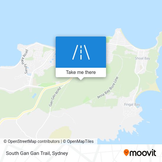South Gan Gan Trail map