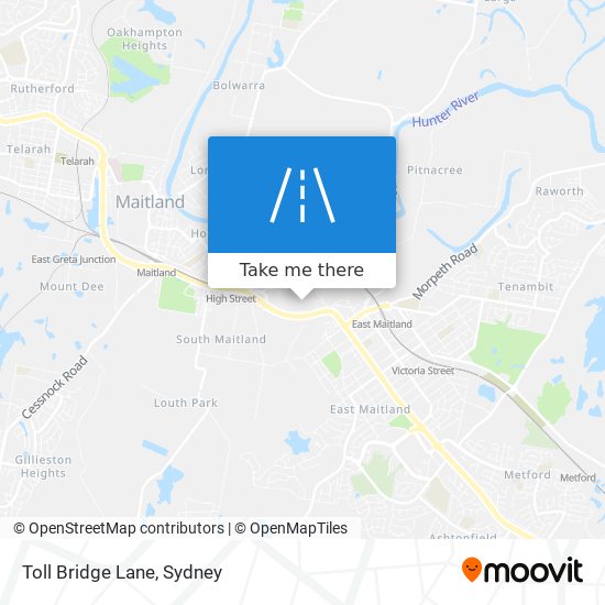 Toll Bridge Lane map