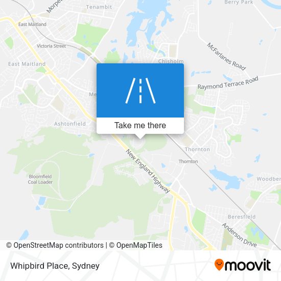 Whipbird Place map