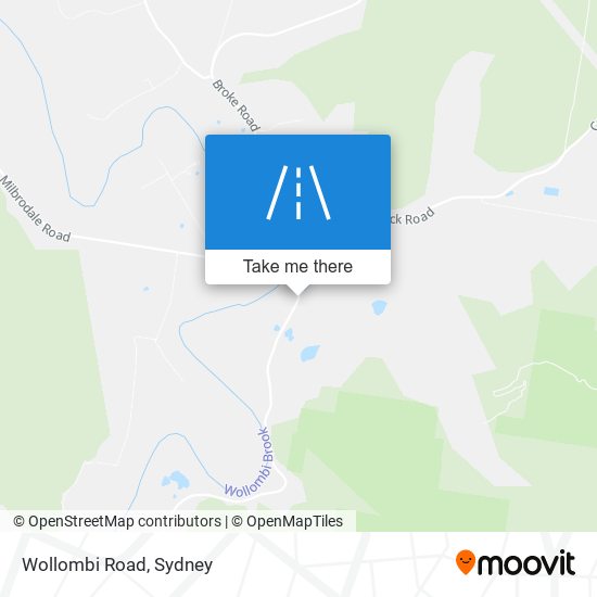 Wollombi Road map