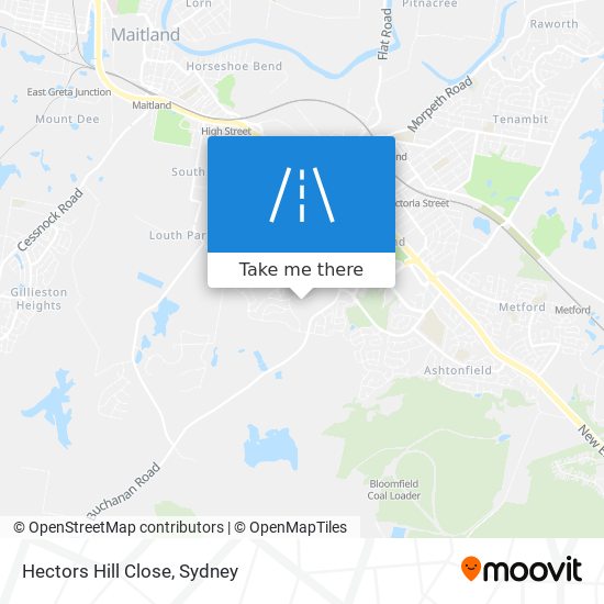 Hectors Hill Close map